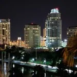 St. Petersburg at night