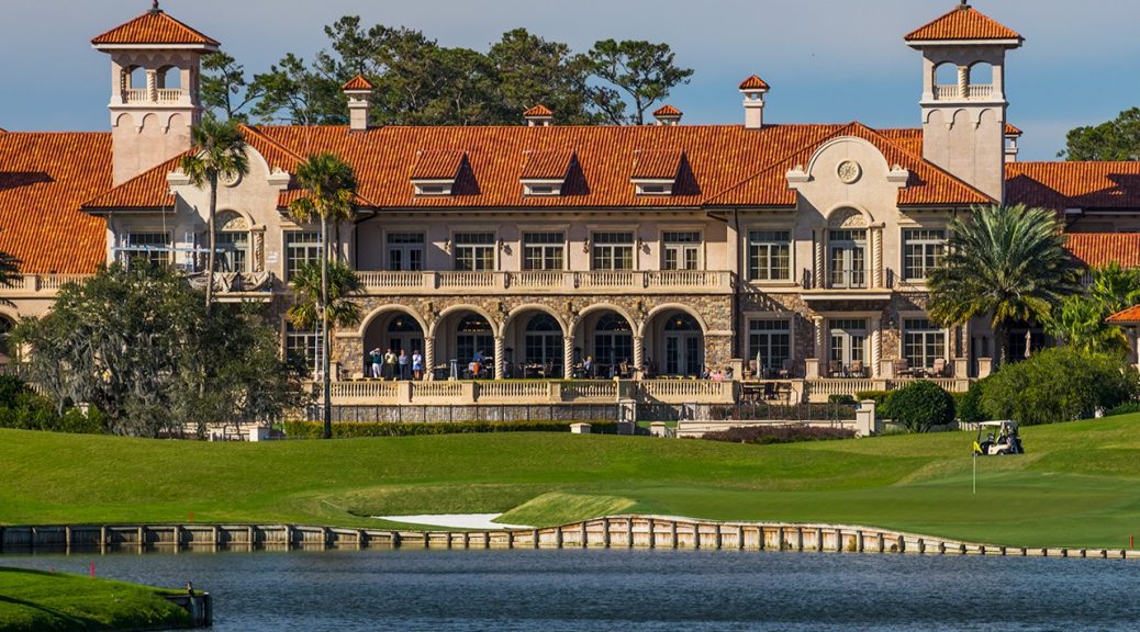 TPC Sawgrass 18th hole and Clubhouse
