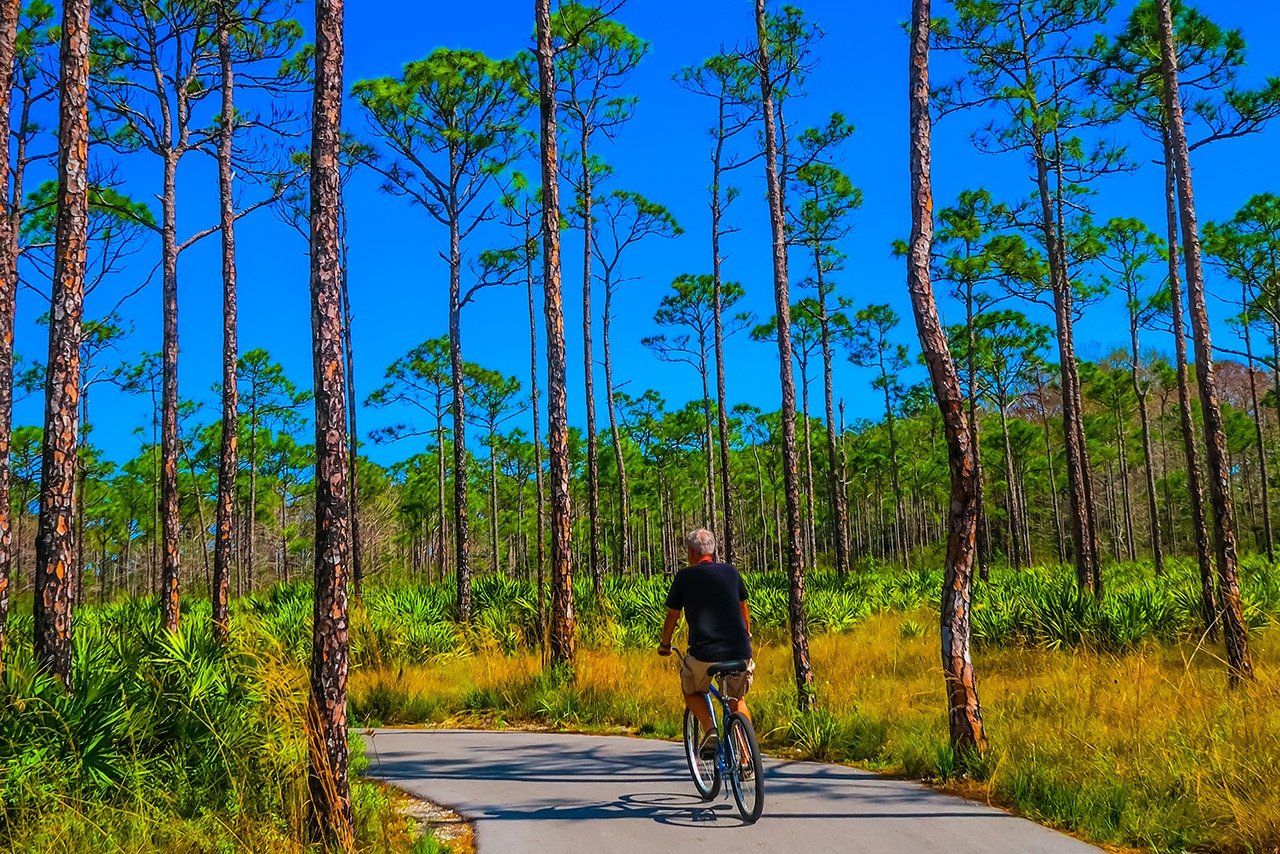 Cycling in Jonathan Dickinson State Park