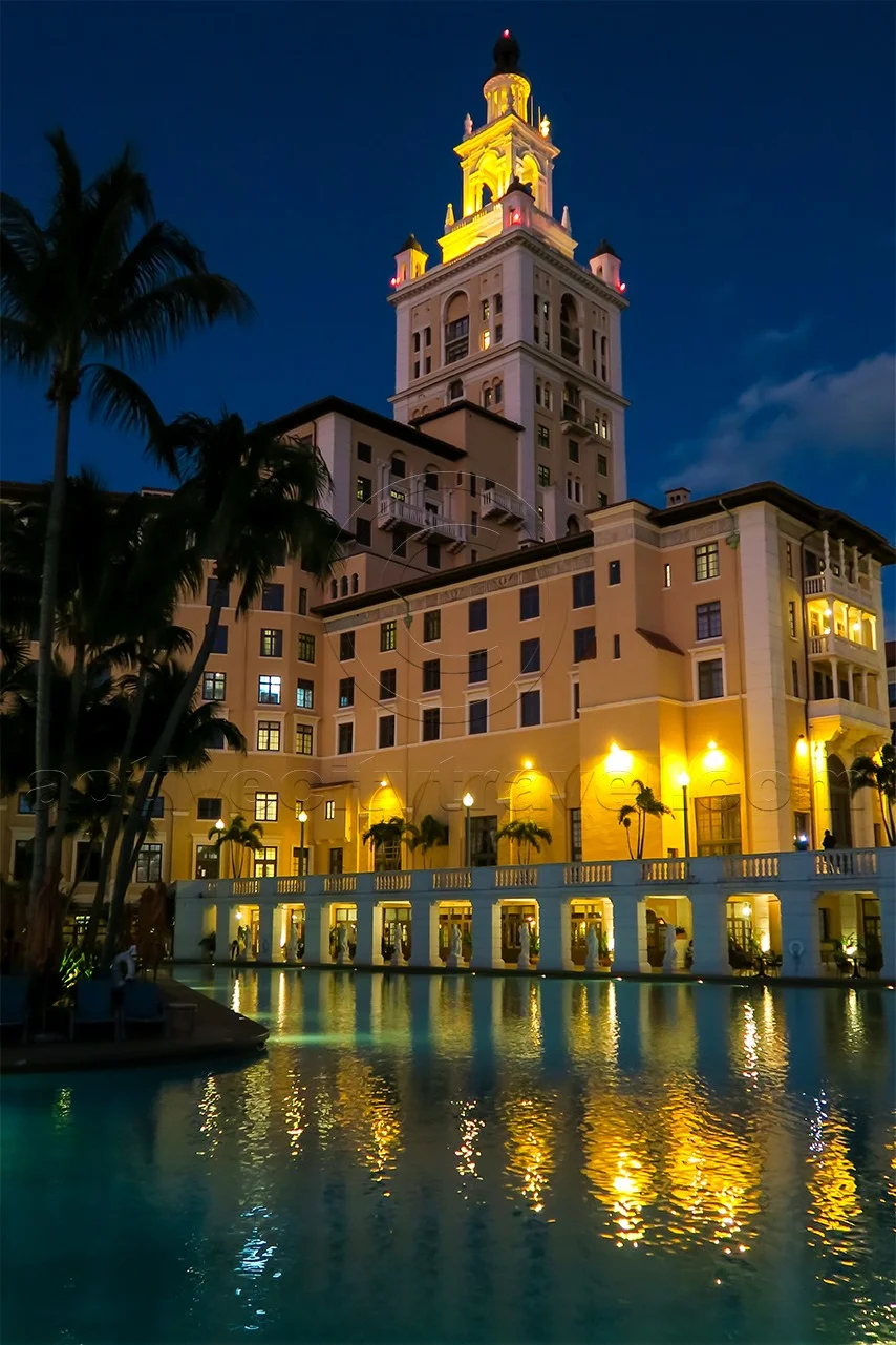 Biltmore Hotel Pool at night